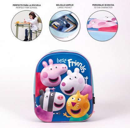Mochila peppa pig pré-escolar - Papelaria Encantada