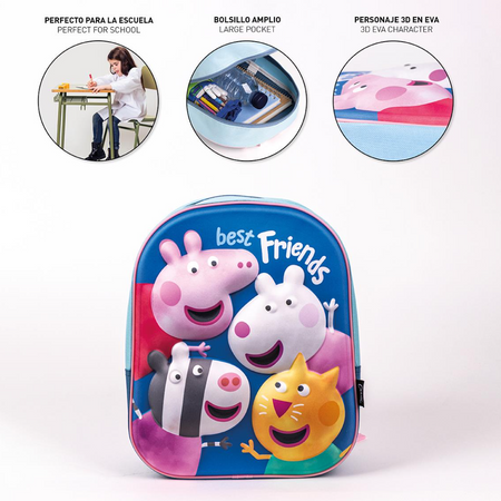 Mochila peppa pig pré-escolar - Papelaria Encantada