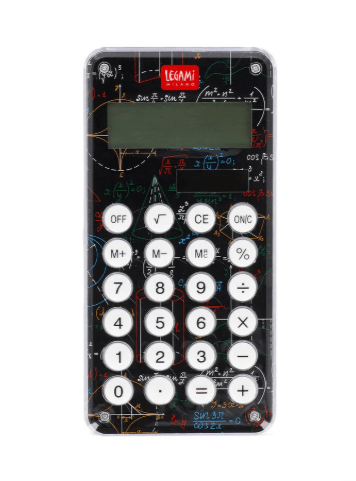 Calculadora Genius Incompreendida com Labirinto no Verso - Calcoolator Legami