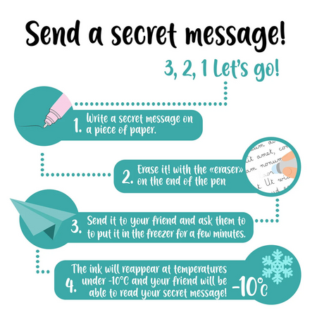 Caneta apagável Panda - Papelaria Encantada