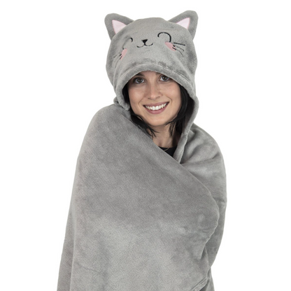 Cobertor com capuz Kitty - Cosy Hugs - Legami