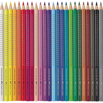 Lapis de cor Grip Faber-castell cx de 24 caixa metálica + Oferta Pincel de Agua