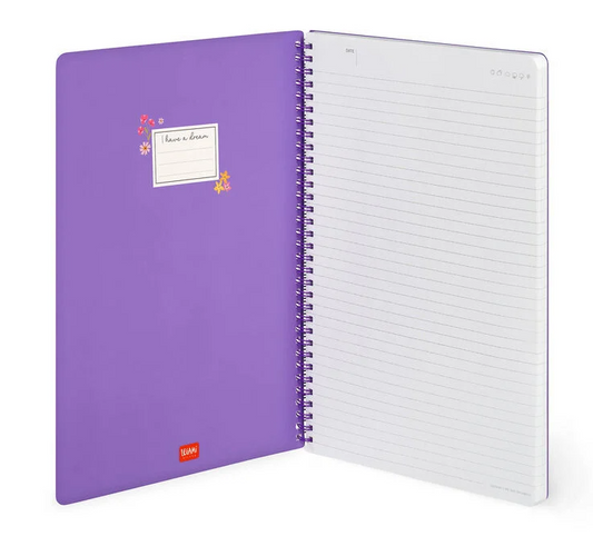 Caderno A4 Legami Espiral Maxi - Flowers