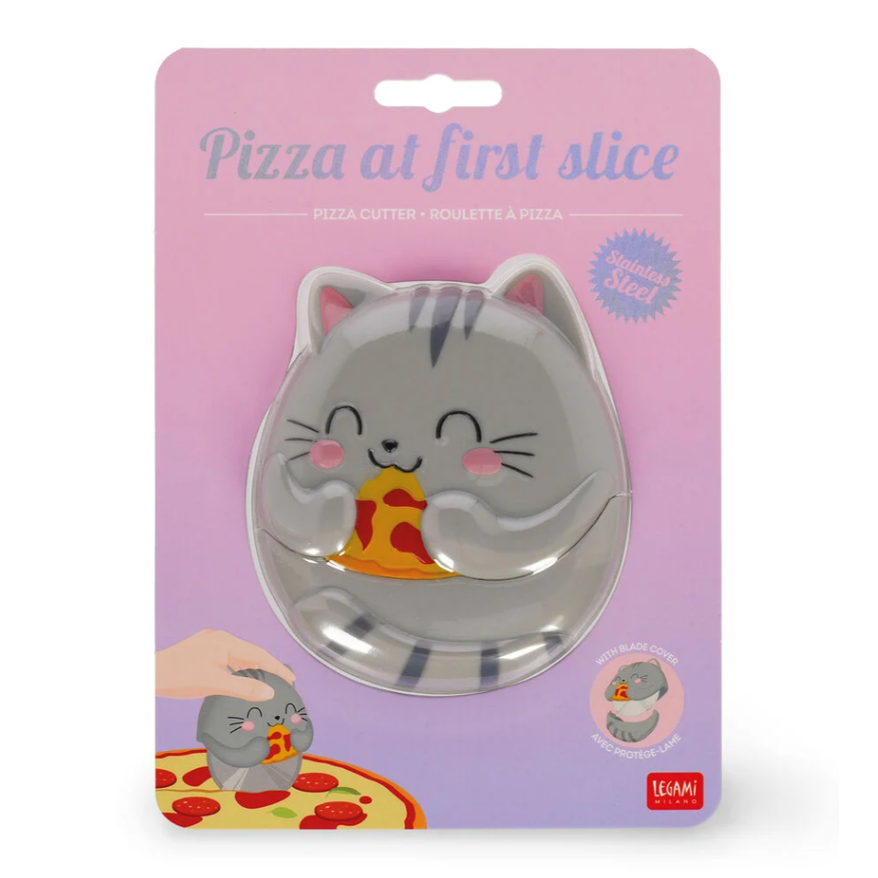 Cortador de Pizza - Gato - Pizza na Primeira Fatia - Legami