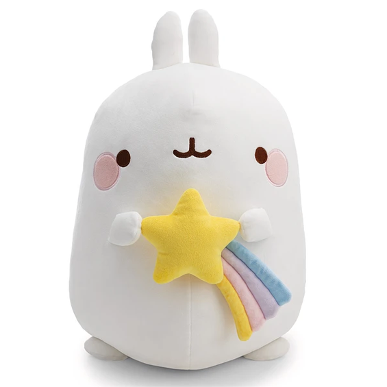 Peluche grande Molang 48cm c/ estrela-cadente Nici