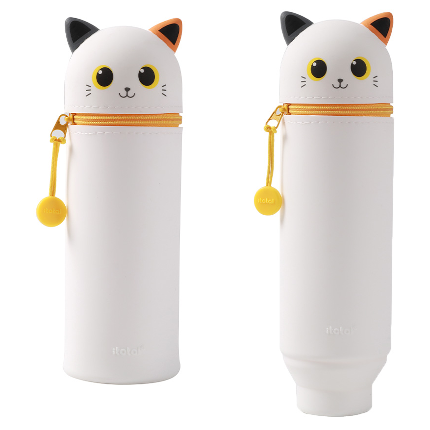 Estojo silicone itotal Gato laranja