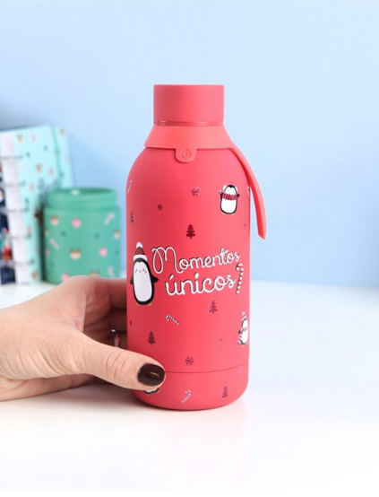 Garrafa térmica Natal 500ml - Momentos Únicos