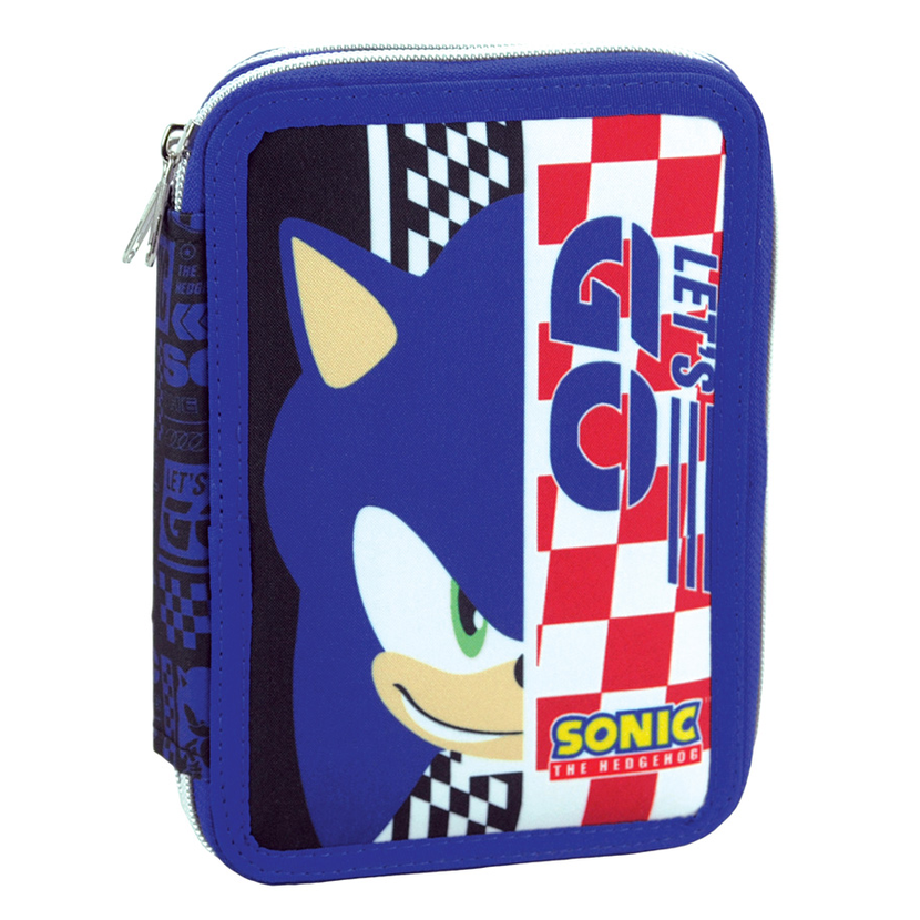 Estojo duplo completo Sonic