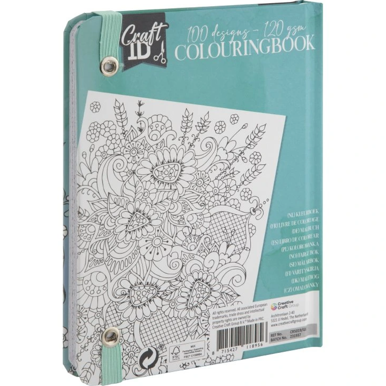Livro de bolso A6 Mandalas 50 paginas