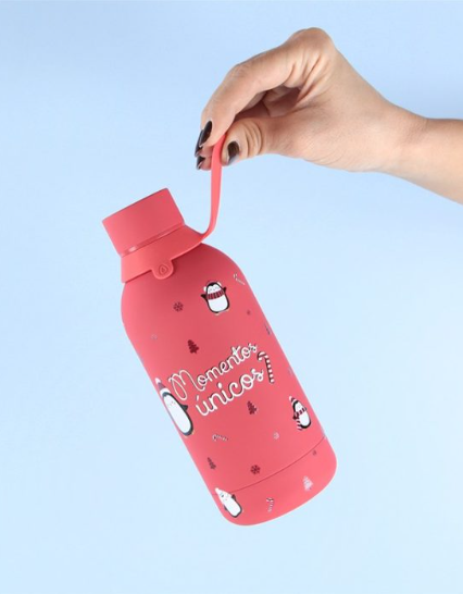 Garrafa térmica Natal 500ml - Momentos Únicos