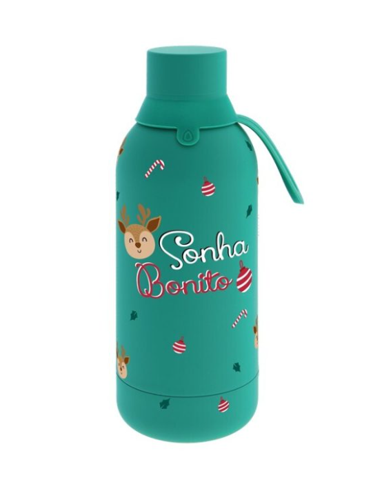 Garrafa térmica Natal 500ml - Sonha Bonito