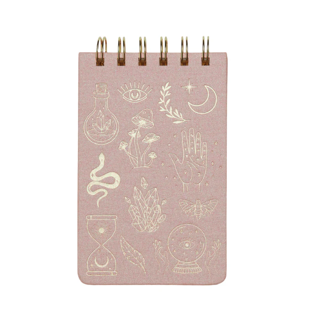 Bloco de notas com espiral Ícones Místicos A6 Designworks
