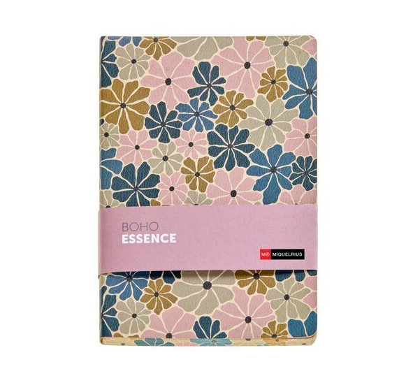 Caderno Pontilhado Miquelrius A5 Flores Boho Essence