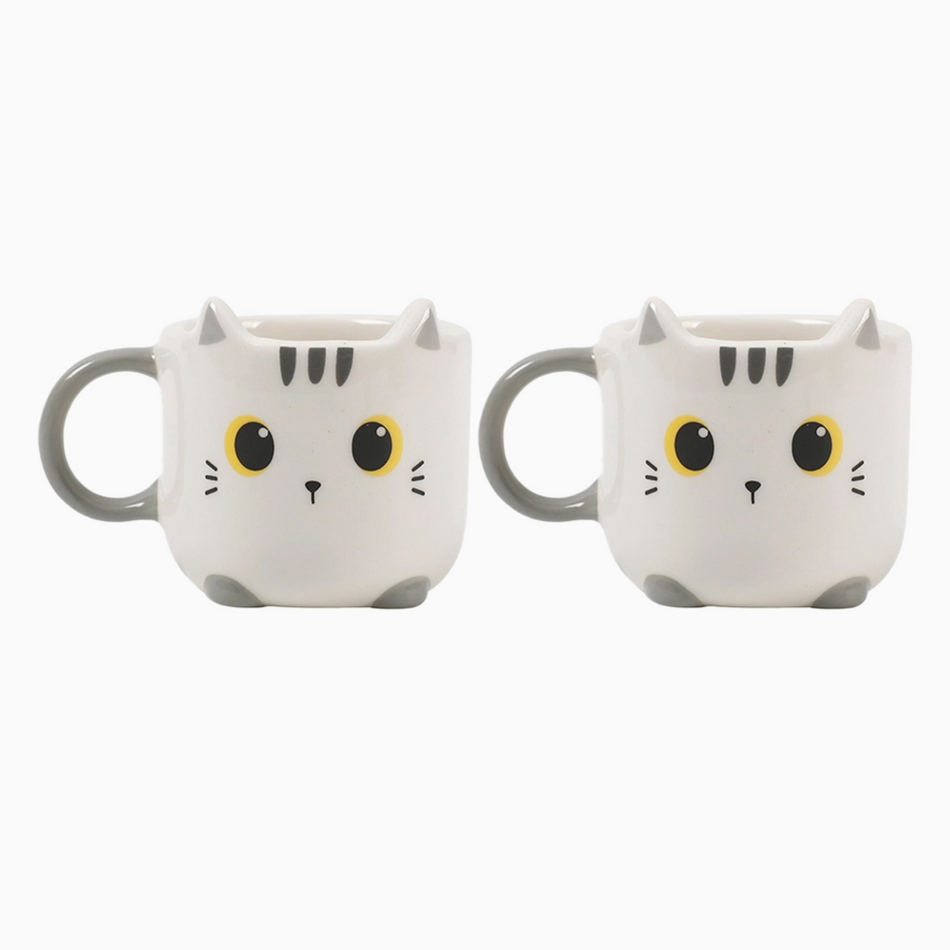 Conjunto de 2 Chávenas de Café Expresso gato branco itotal