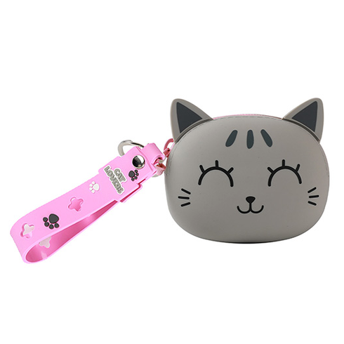 Porta moedas Gato cinza Itotal