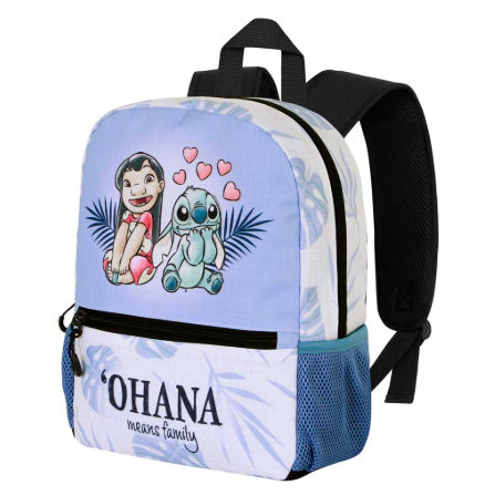 Mochila Lilo e Stitch Lilás Doce Casal Lilo e Stitch