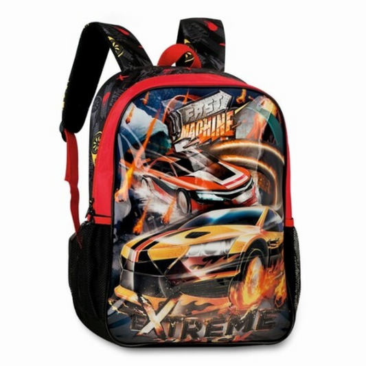Mochila escolar carros 40cm