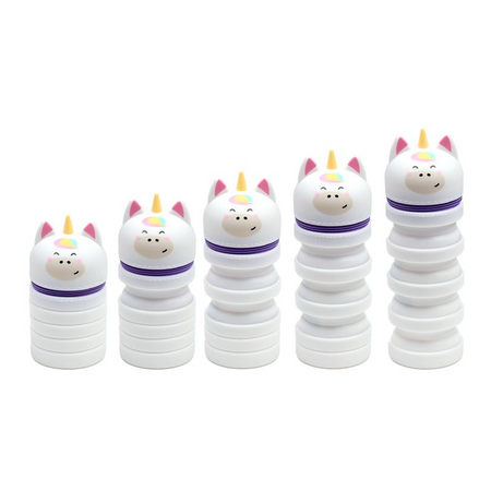 Estojo pop-up de silicone para lápis Unicórnio Adoramals - Papelaria Encantada