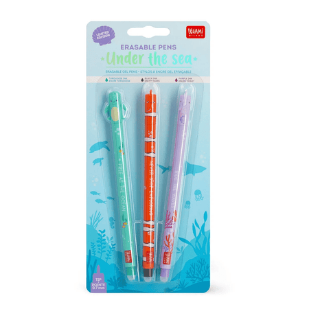 Canetas apagáveis Legami - Under the Sea - Papelaria Encantada