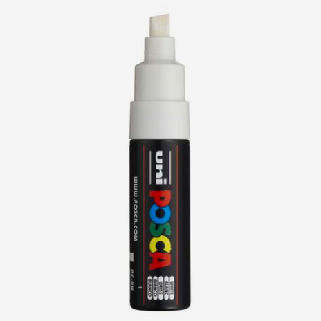 Marcador uni posca 8K Branco