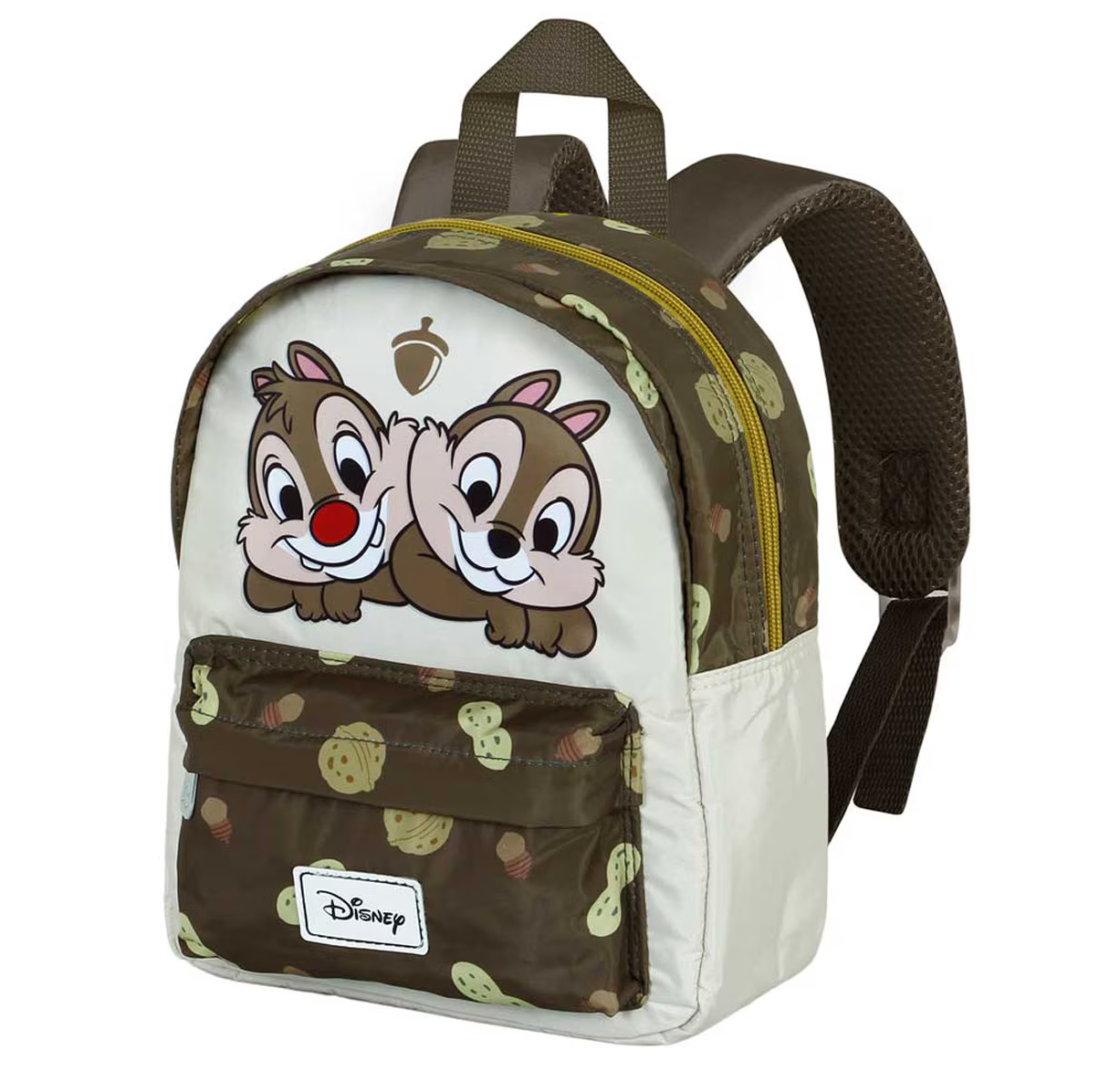 Mochila Pré-Escolar Joy Tico e Teco Nuts Disney - Castanho - Papelaria Encantada