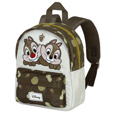 Mochila Pré-Escolar Joy Tico e Teco Nuts Disney - Castanho - Papelaria Encantada