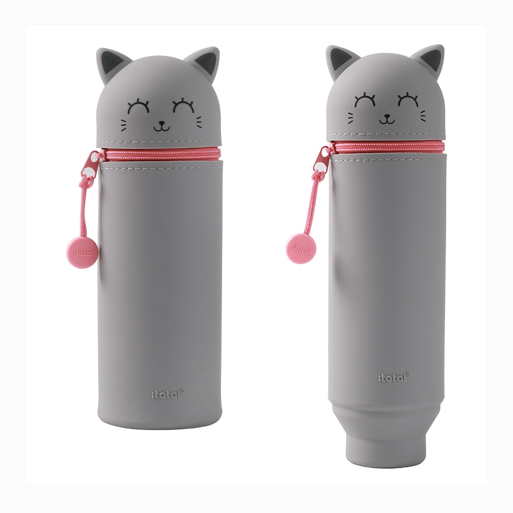 Estojo silicone itotal gato cinzento