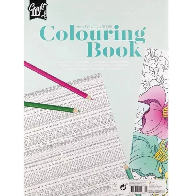Livro de colorir A4 animais e padrões