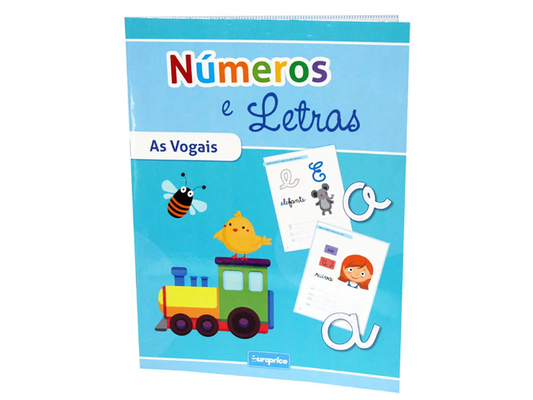 Livros didáticos - Números e Letras – Vogais