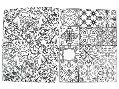Livro para colorir - Colouring Calm and Peace – Azulejos