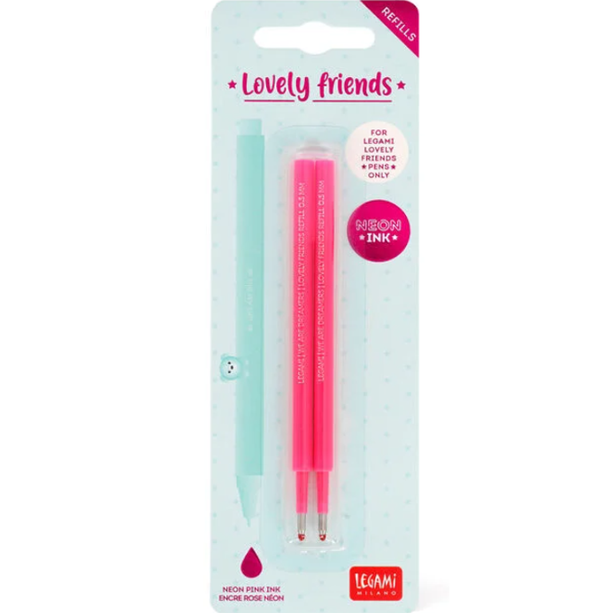 Recarga Canetas Lovely friends Legami - Rosa Neon