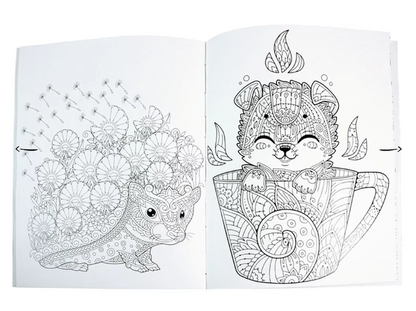 Livro para colorir - Colouring Calm and Peace – Baby Animals