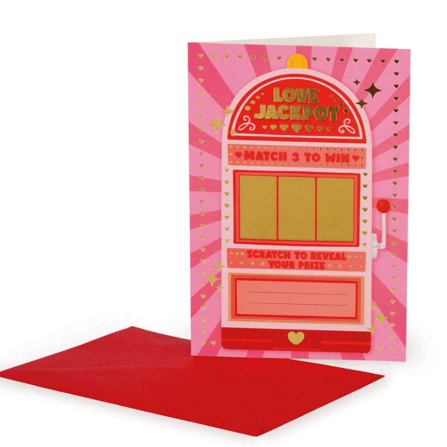Cartão de felicitações "Raspe para revelar" - Prémio do Amor - Legami