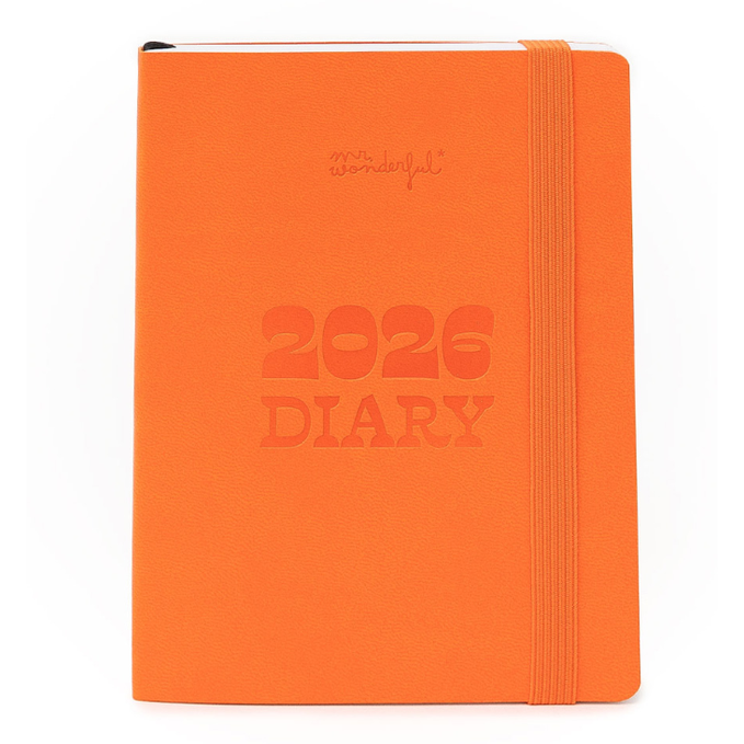 Agenda de bolso 2026 Visão semanal pequena - Laranja Mr.wonderful
