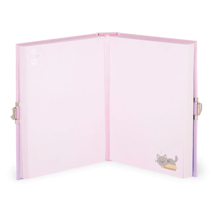 Diário Secreto com Cadeado - Meu Diário Secreto Gato Legami