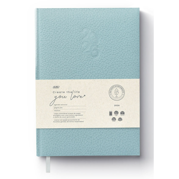 Agenda anual Firmo 2026 Ophelia, 140 x 210 mm