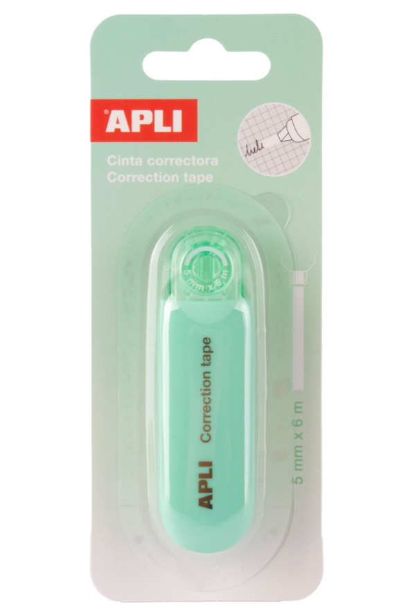 Corretor de fita Apli Nordik 5mmx6m Verde
