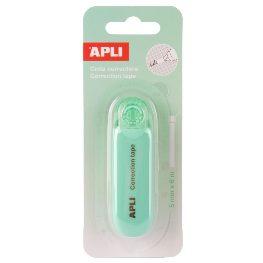 Corretor de fita Apli Nordik 5mmx6m Verde
