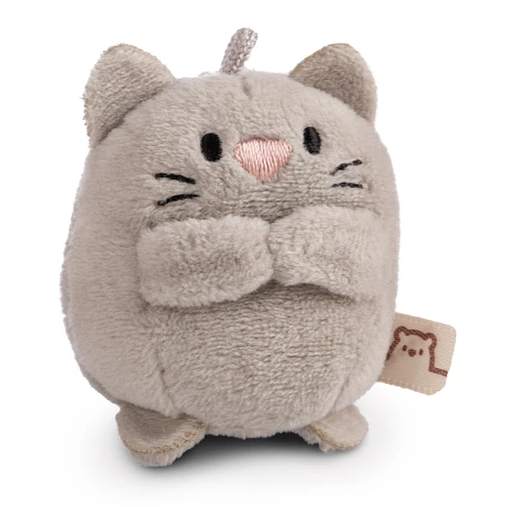Mymochi Yummi | Gato Eepy cinza, 5cm c/ header Nici