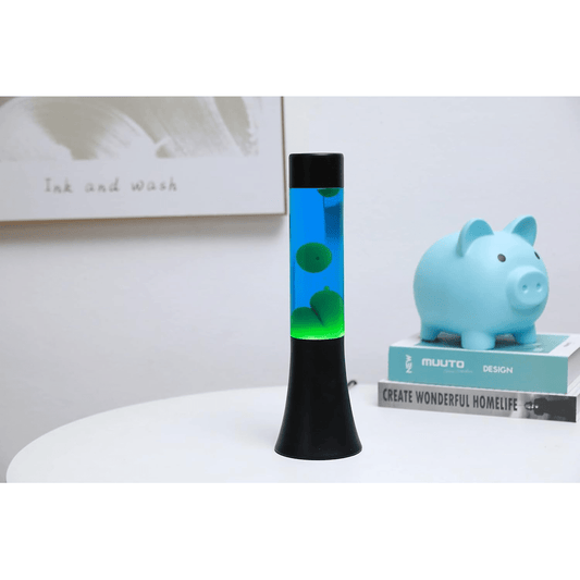 Candeiro Lava 30CM Azul+Verde