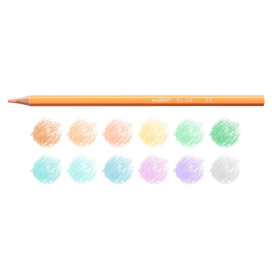 Lápis de cor carioca pastel blister c/12