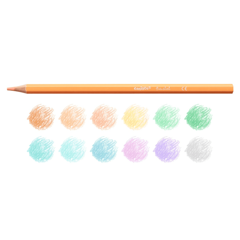 Lápis de cor carioca pastel blister c/12