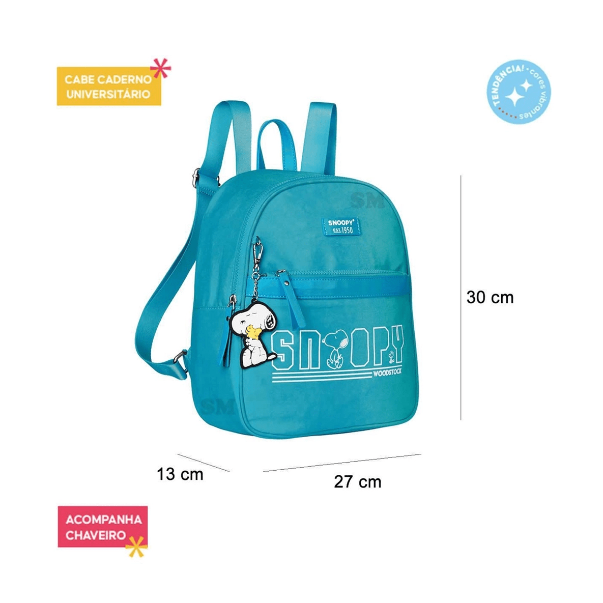 Mochila casual Snoopy Azul