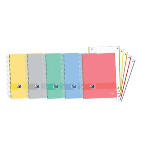 Caderno Espiral Oxford & You Microperfurado A4+ Pautado Amarelo pastel
