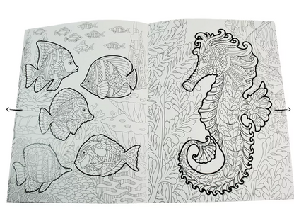 Livro para colorir - Colouring Calm and Peace – Ocean