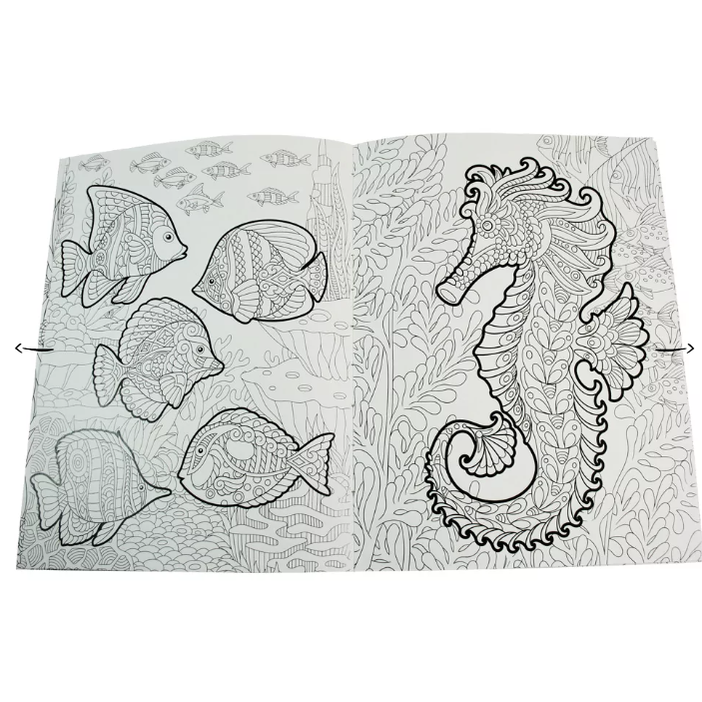 Livro para colorir - Colouring Calm and Peace – Ocean