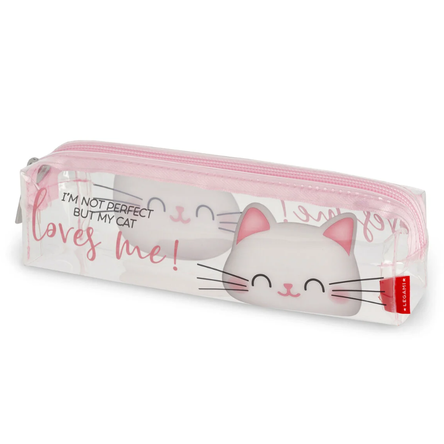 Estojo transparente legami Gato