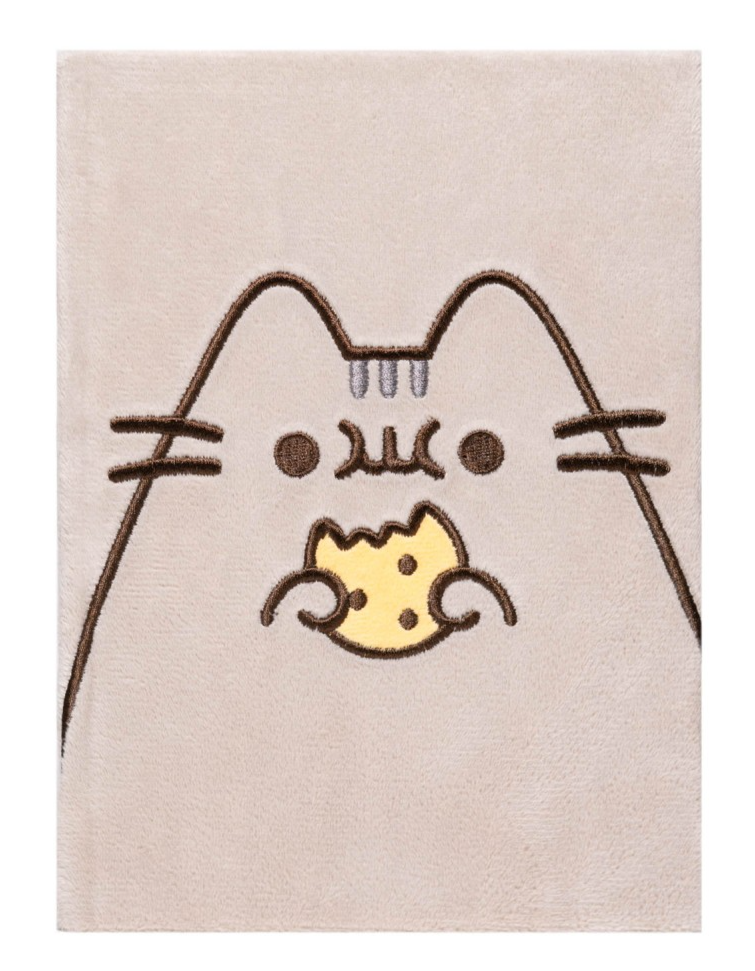 CADERNO PREMIUM A5 COM CAPA DE PELÚCIA PUSHEEN FOODIE COLLECTION