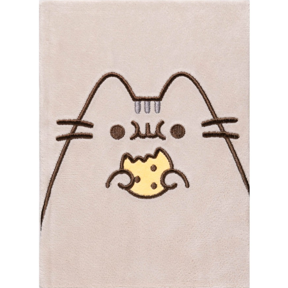 CADERNO PREMIUM A5 COM CAPA DE PELÚCIA PUSHEEN FOODIE COLLECTION