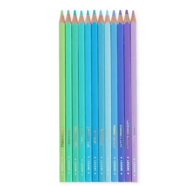 Conjunto 12 lápis de cor Ocean Palette Legami